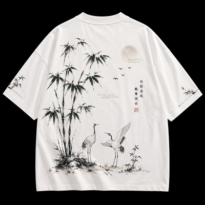 White Japanes art